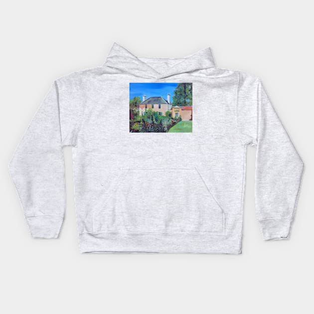 Scottish Country Garden And Cottage Kids Hoodie by golan22may